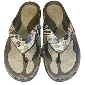 Crocs Modi Sport M8-W10 Realtree Camo Flip Flop Sandals Unisex